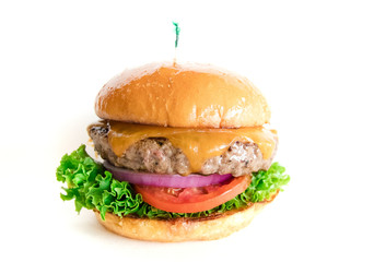 CHEESEBURGER isolated on white background