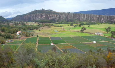 A view of Suesca Rocks, a popular destination for rock climbers