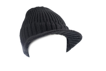 Black Stylish Woman Hat Isolated     