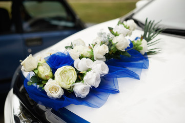 wedding car decor flowers bouquet. car decoration flowers wedding