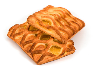 .pineapple buns on white background