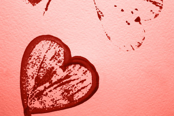 Heart. Greeting card.