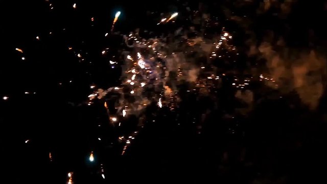 fireworks with sound, new year
