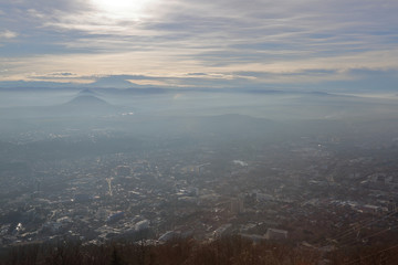 Picturesque landscape of Pyatigorsk. Resort city in the Stavropol region of the Russian Federation