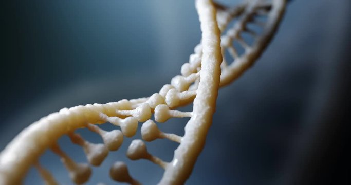 Dna research. seamless loopable 3d animation. 4k uhd 