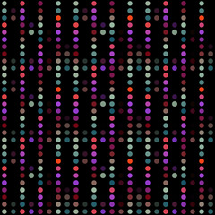 Seamless abstract pattern background with a variety of colored circles.