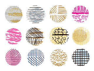 Set of circle texture2