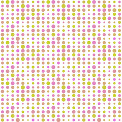 Seamless abstract pattern background with a variety of colored circles.