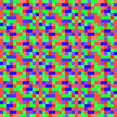 Seamless pattern background from a variety of multicolored squares.