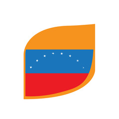 Isolated flag of Venezuela. Vector illustration design