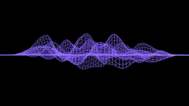 4K Abstract Data Network. Seamless loop