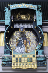 Anchor Clock in Vienna, Austria. Popular tourist attraction