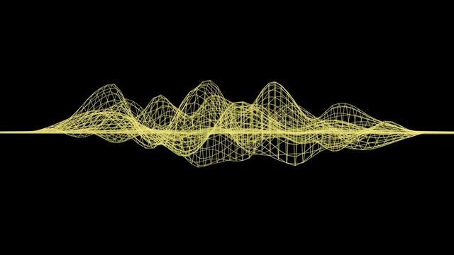 4K Abstract Data Network. Seamless loop