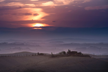 landscape in tuscany