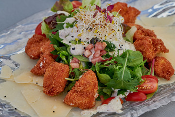 Chicken fried pieces