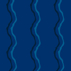 Seamless pattern background with multi-colored wavy lines.