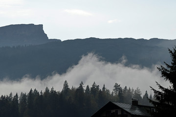 nebelschwaden im kleinwalsertal