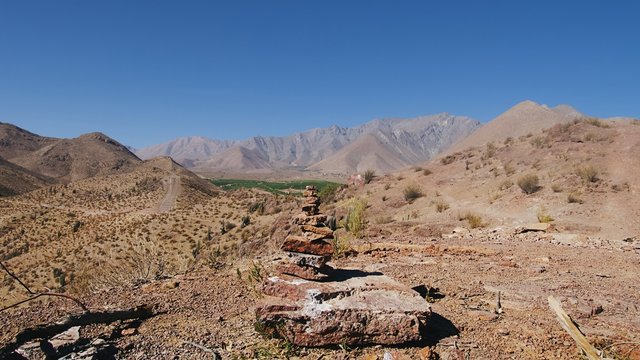 Vue sur la Vall&eacute;e d'Elqui de Vicuna