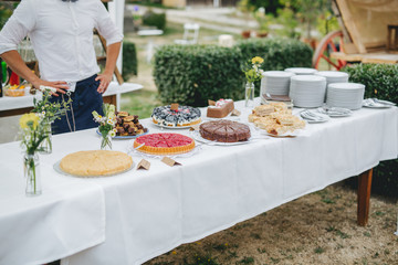 desserts at a wedding