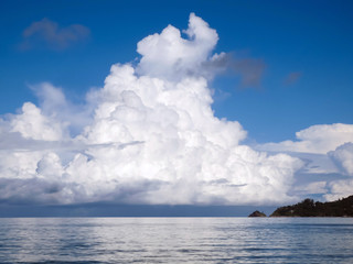 Naklejka na ściany i meble A Grand giant cloud over the Andaman sea.