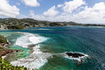 Saint Vincent and the Grenadines,   view from fort Fort Duvernette