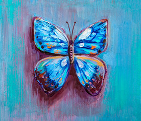 Obraz na płótnie Canvas abstract painting butterfly