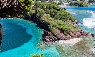 Saint Vincent and the Grenadines,   view from fort Fort Duvernette