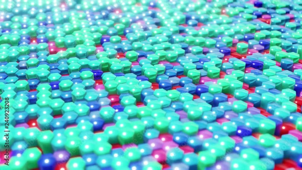 Aufkleber colorful array animation loop