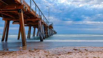 Fototapeta premium pier at sunset