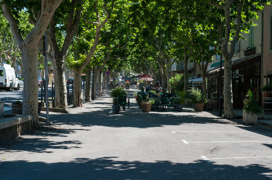 Street in Lagrasse, France