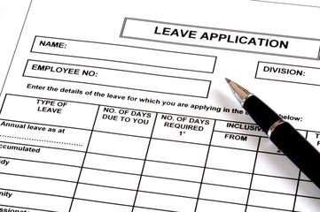 Leave application.