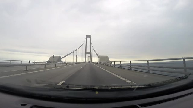 Ingresso ponte Great Belt  di Oresund in Danimarca
