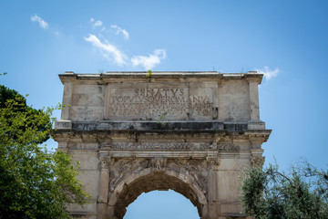 Fototapeta na wymiar Top view of the Arch of Titus