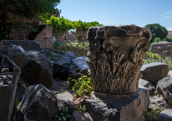 Fototapeta na wymiar Roman Pillar Remains