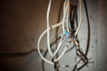 installation of new electrical wiring in the house