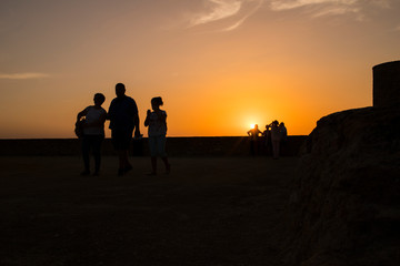 atardecer puro en la naturaleza