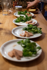 Foie Gras mit Feldsalat 