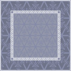 Obraz premium Vector pattern with abstract geometric style. Steel color.