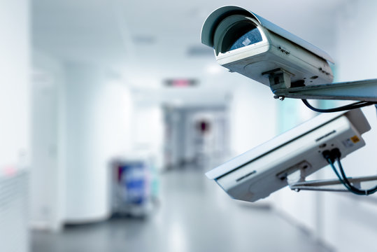 CCTV Security Camera operating in hospital