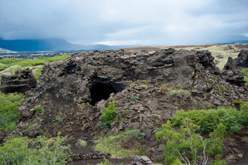 Mond Landschaft, Vulkan und Krater Island © Octavian