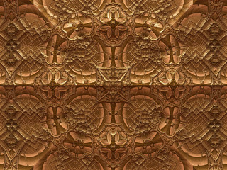 Abstract fractal pattern with embossed elements