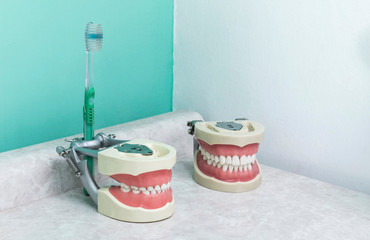 Dentist office lifestyle scene.