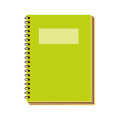 notebook supply white background