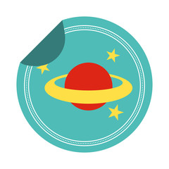 planet stars sticker