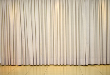 Clear curtain for room decoration.