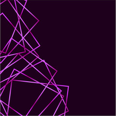purple geometric frames on a dark purple background