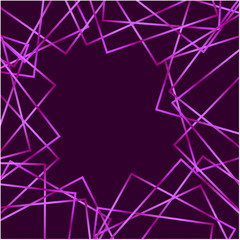 Abstract vector of squares in purple frame