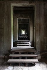 Fototapeta na wymiar Inside Angkor Wat