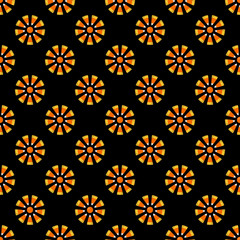 Candy Corn Seamless Pattern - Festive Halloween candy corn design