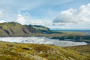 Panorama vom Skaftafell Nationalpark auf Island